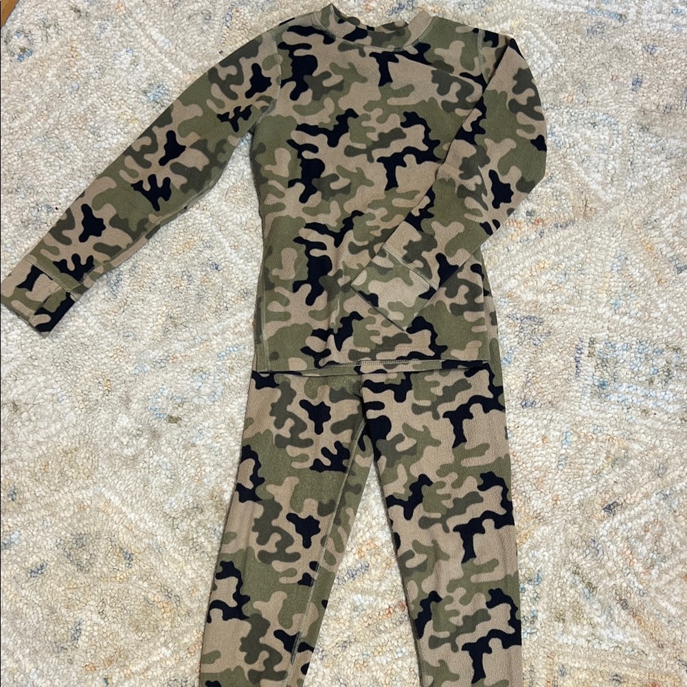 Burton Camouflage Fleece Base Layer Set (or Pajamas)